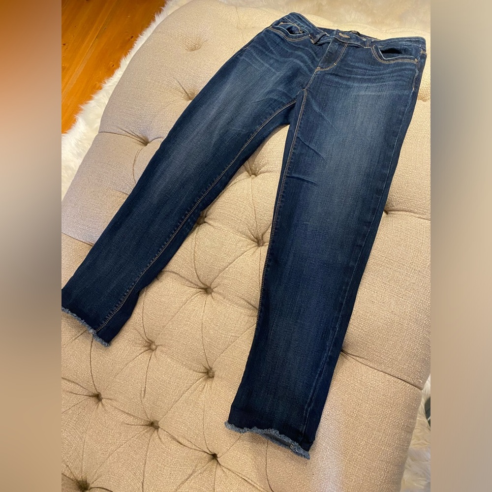 White House black market slim crop jeans, size 2